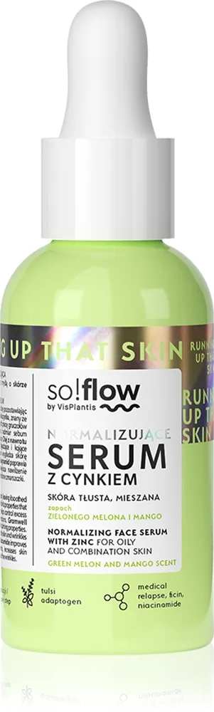 so!flow Normalizing Face Serum With Zinc kasvoseerumi sisältää sinkkiä 30 ml