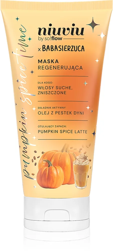 so!flow Pumpkin Time Regenerating Mask Gendannende maske til tørt og svækket hår 200 ml