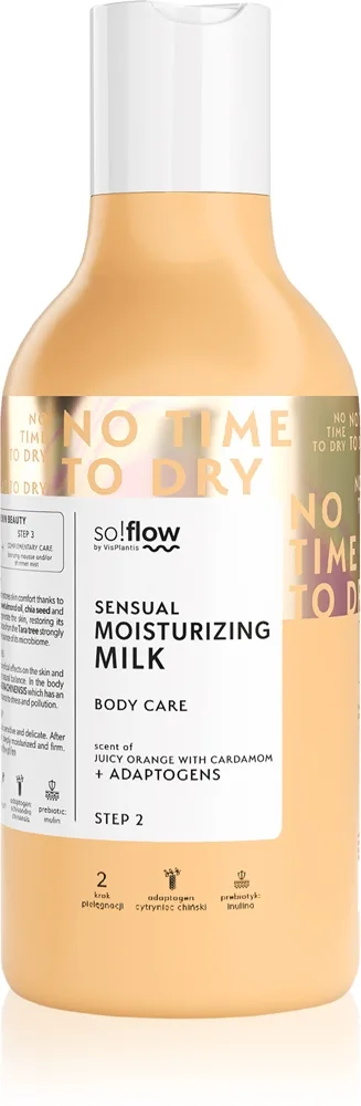 so!flow Sensual Moisturizing Shower Milk vartalomaito Orange With Cardamom 400 ml