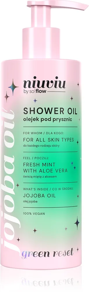 so!flow Shower Oil Fresh Mint With Aloe Vera virkistävä suihkuöljy 300 ml