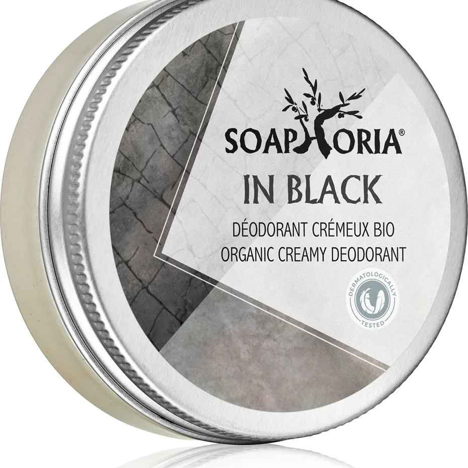 Soaphoria In Black Organic Creamy Deodorant Organisk deodorantkräm för män 50 ml