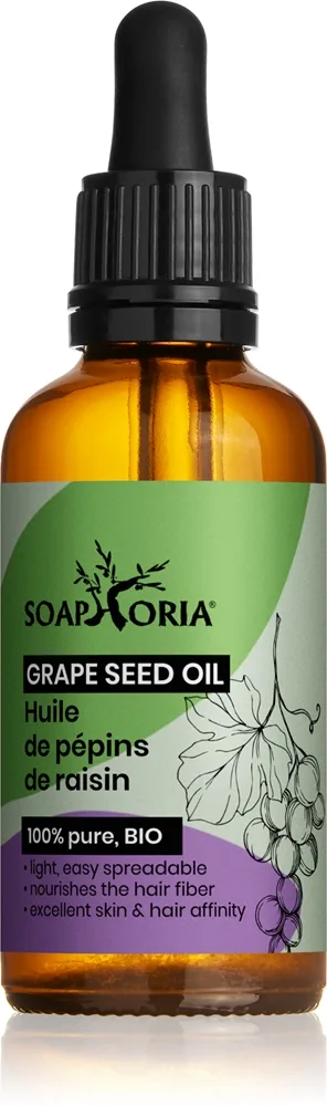 Soaphoria Organic Grape Seed Oil Vindrueolie med løftende effekt 50 ml