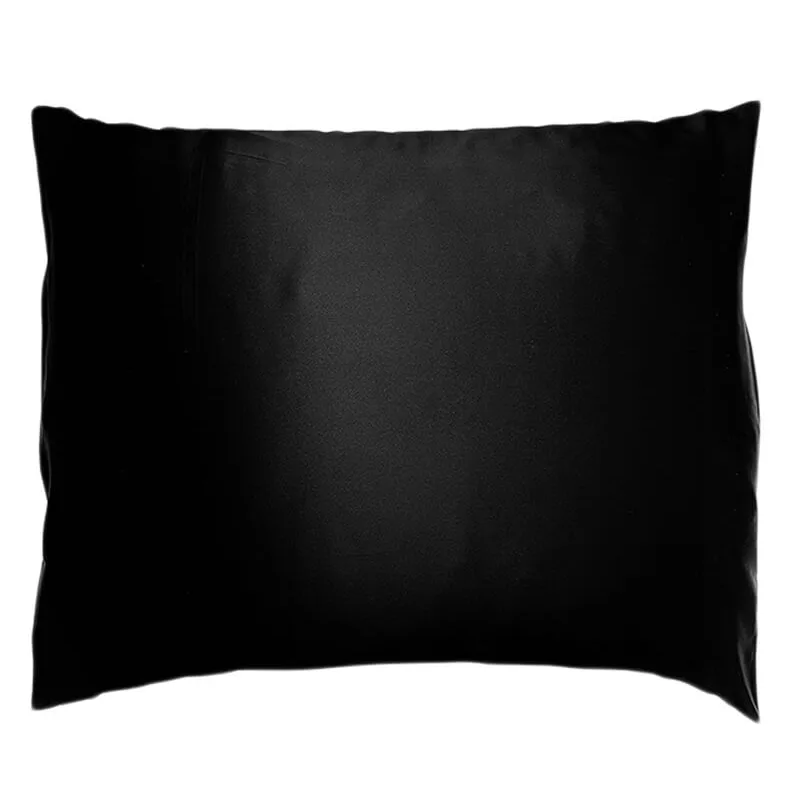 Soft Cloud Mulberry Silk Pillowcase Black 60x63 cm. (U)