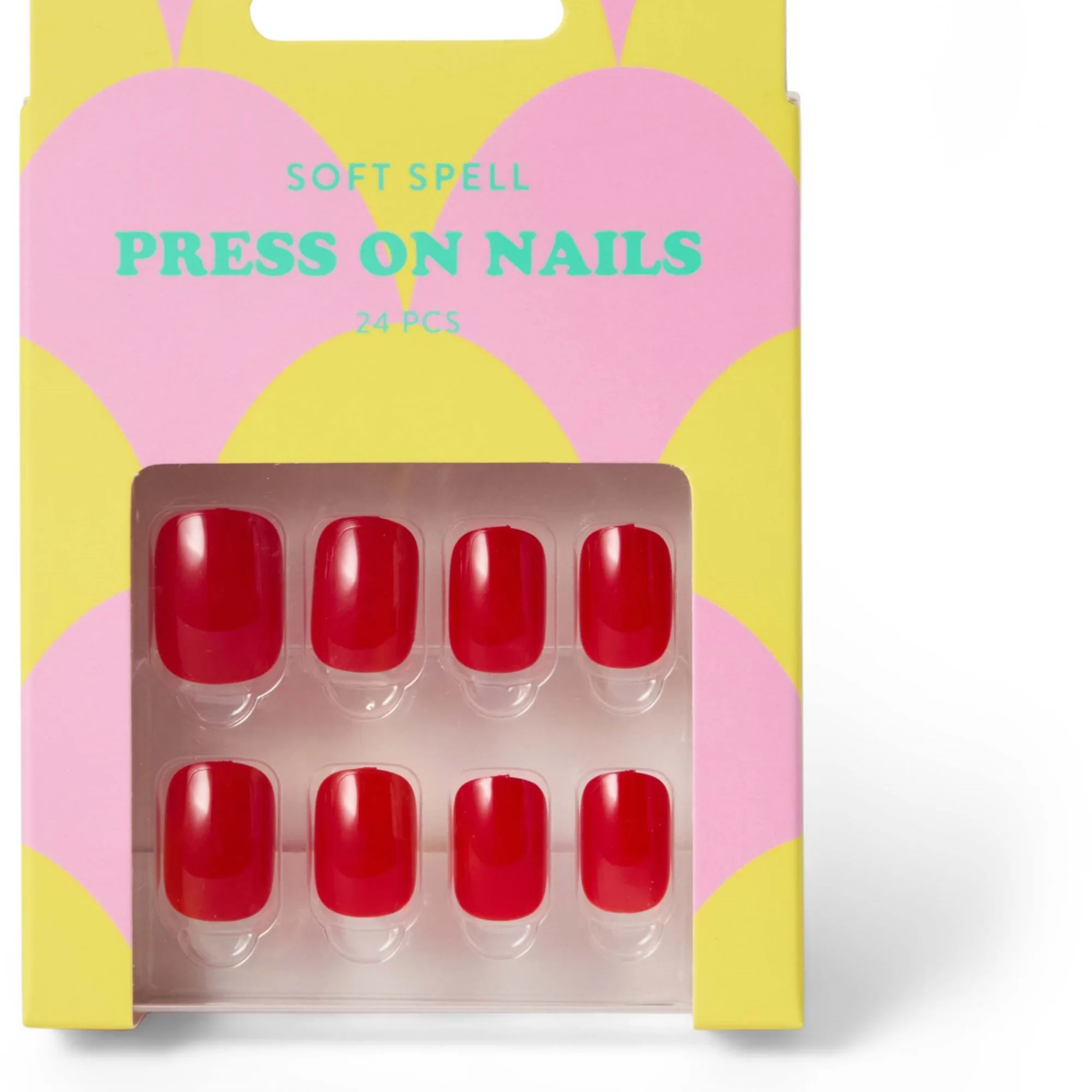 Soft Spell Press On Nails Cherry Red 24 St.
