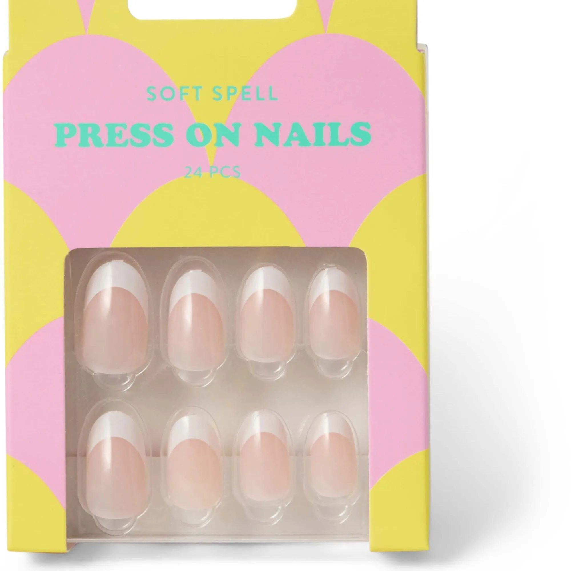 Soft Spell Press On Nails Classic French 24 St.