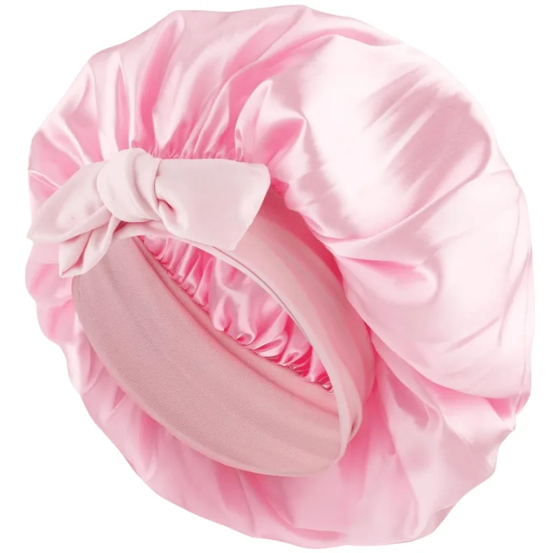 SOHO Makena Satin Hår Bonnet Pink (1 stk)