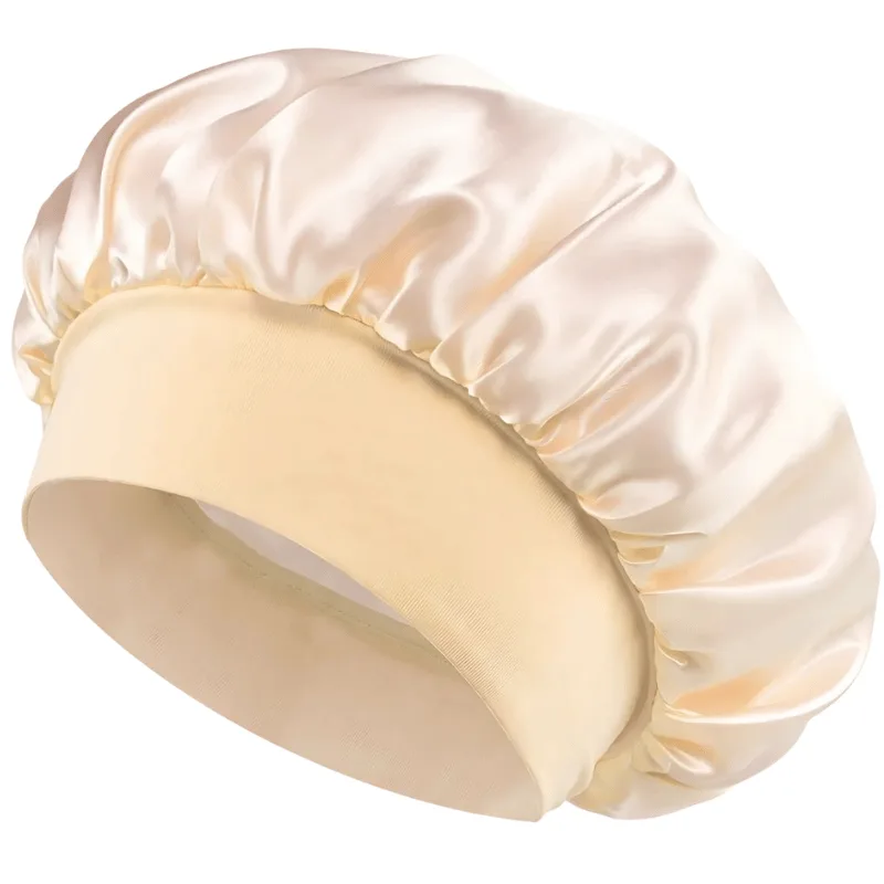 SOHO Safiya Satin Hår Bonnet Beige (1 stk)