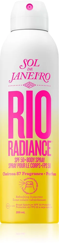 Sol de Janeiro Rio Radiance SPF 50 Opfriskende og fugtgivende spray For hudbeskyttelse SPF 50 100 ml