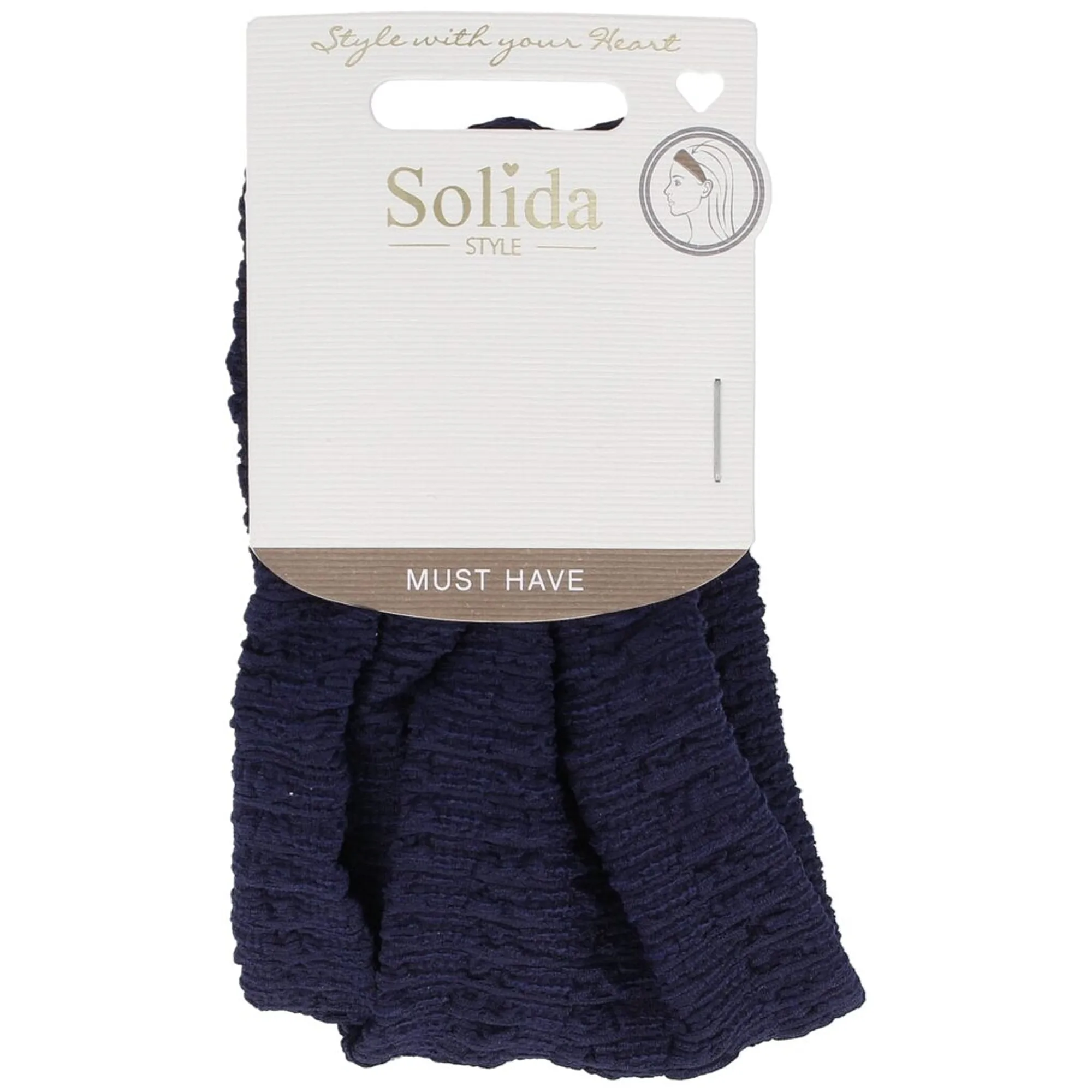 Solida Haarband flach blau Hiuspanta