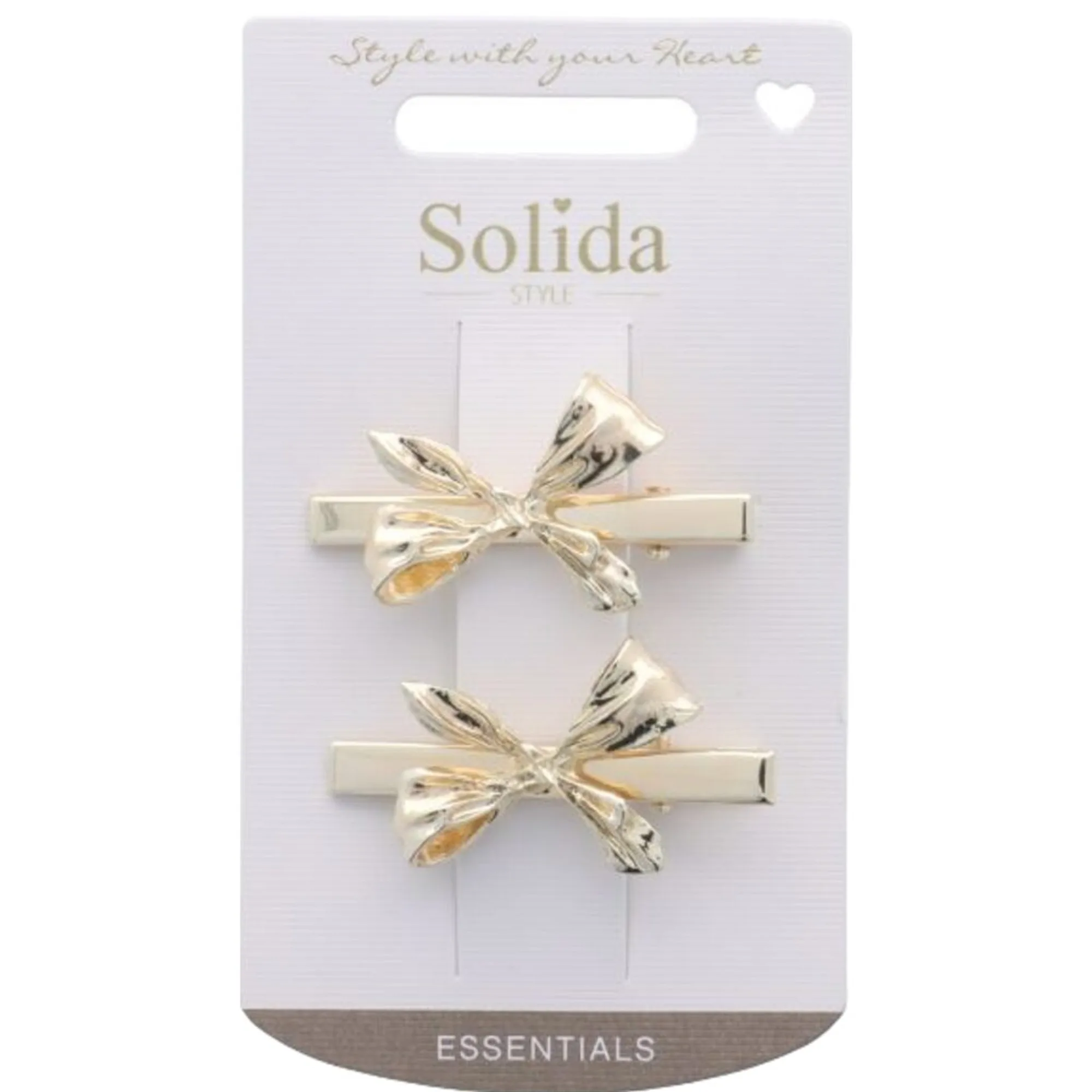 Solida Haarclips Metall gold Hårnåle