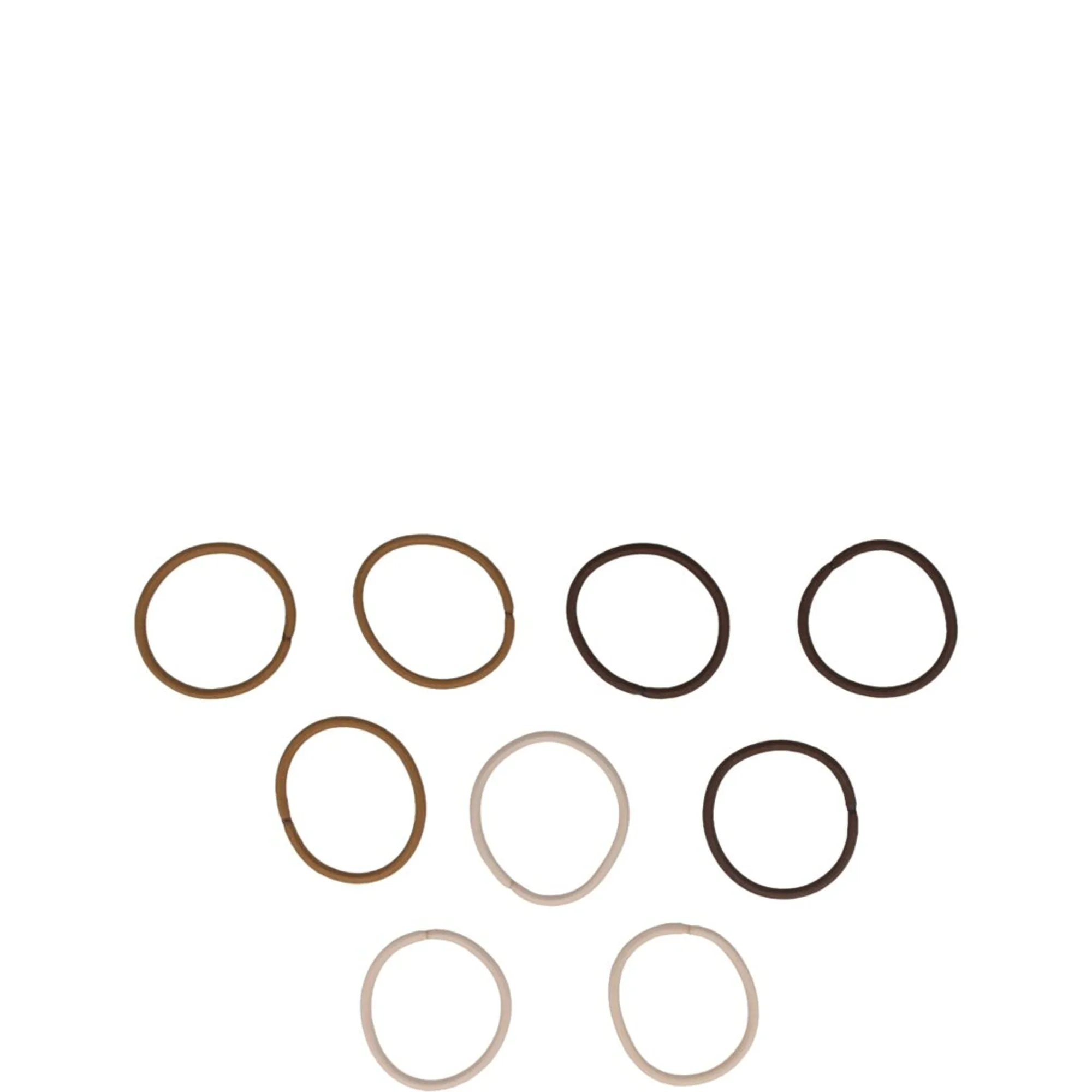 Solida Haargummi dick, beige, braun 5 cm Hårelastik