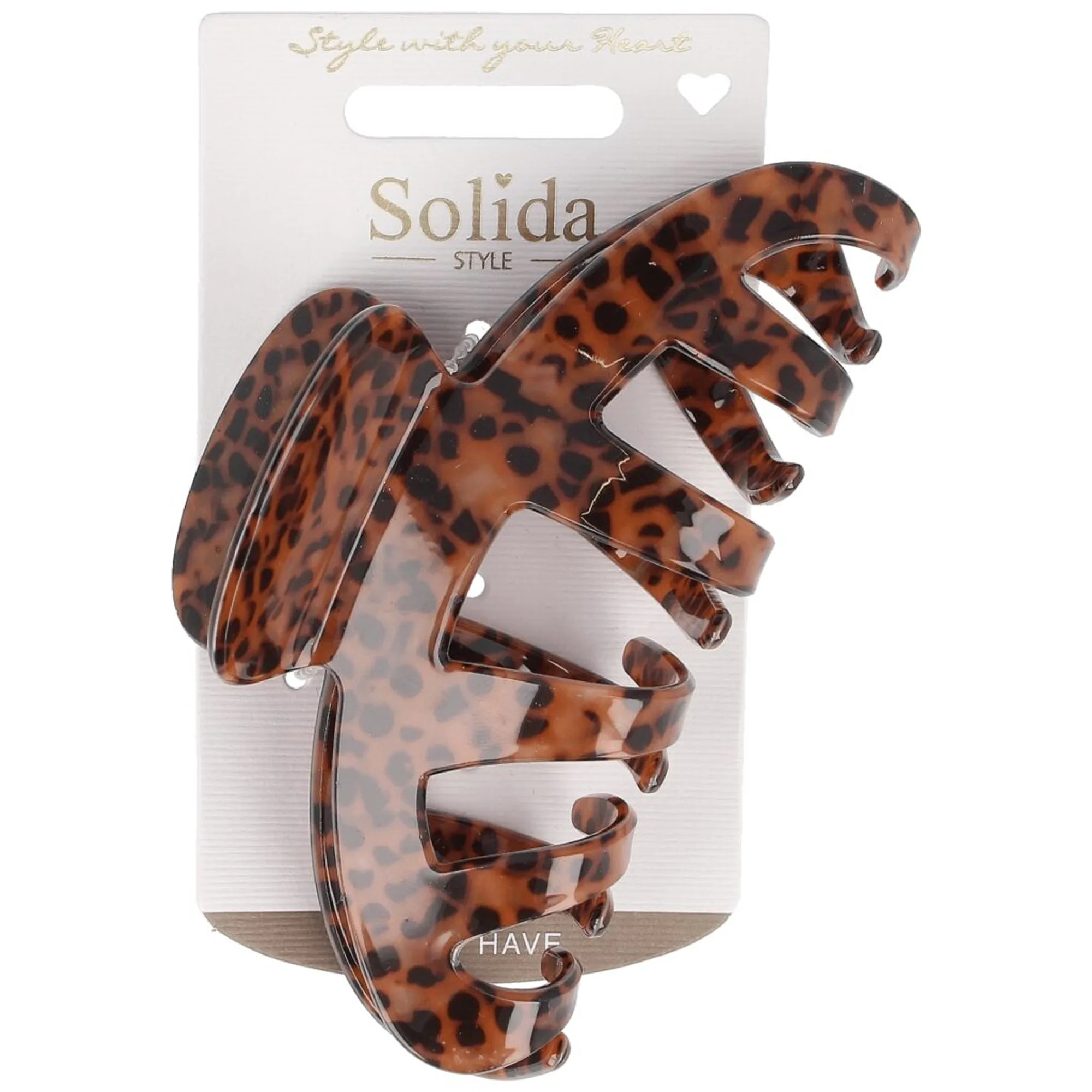 Solida Haarklammer Acryl Leo Hårklämmor