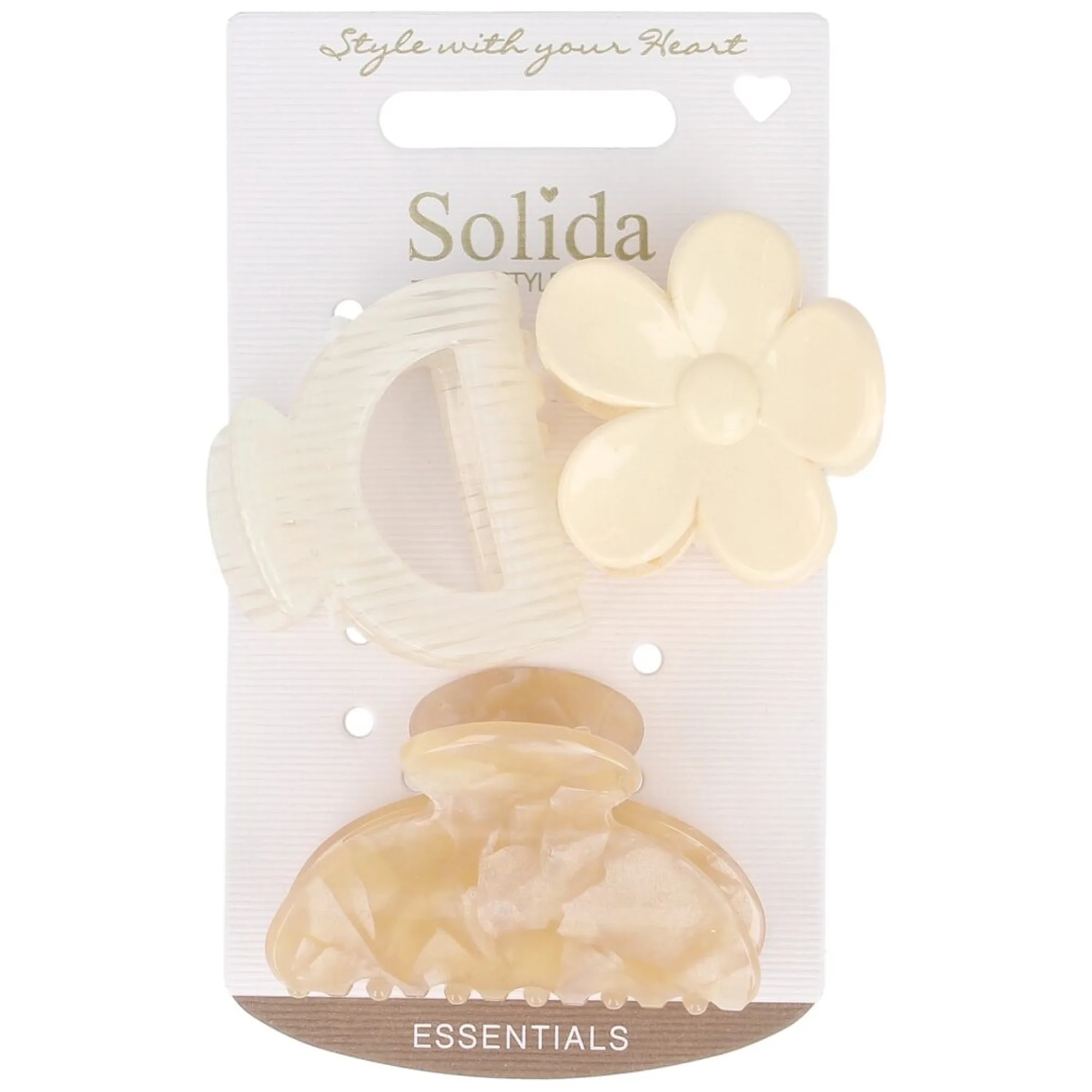 Solida Hårklämma set Hårklämmor