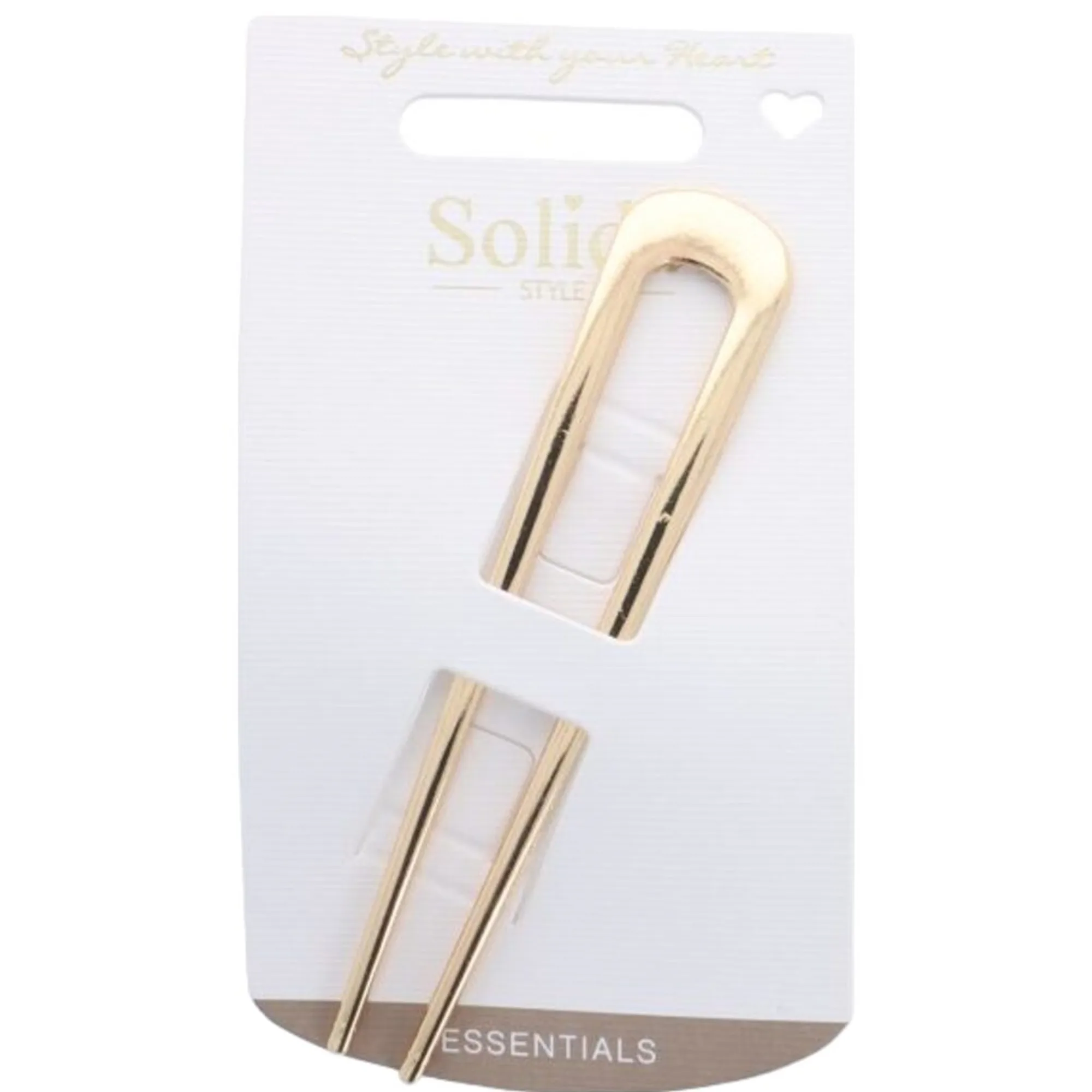 Solida Haarnadel Metall gold Hiuspinnit