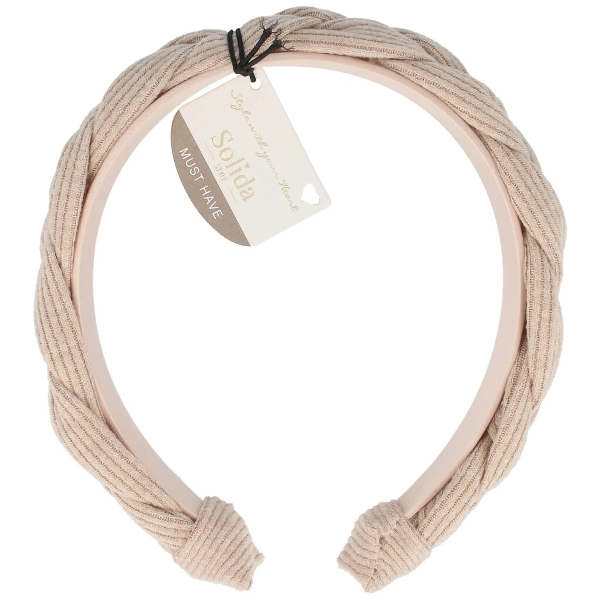 Solida Haarreif beige geflochten Diadem