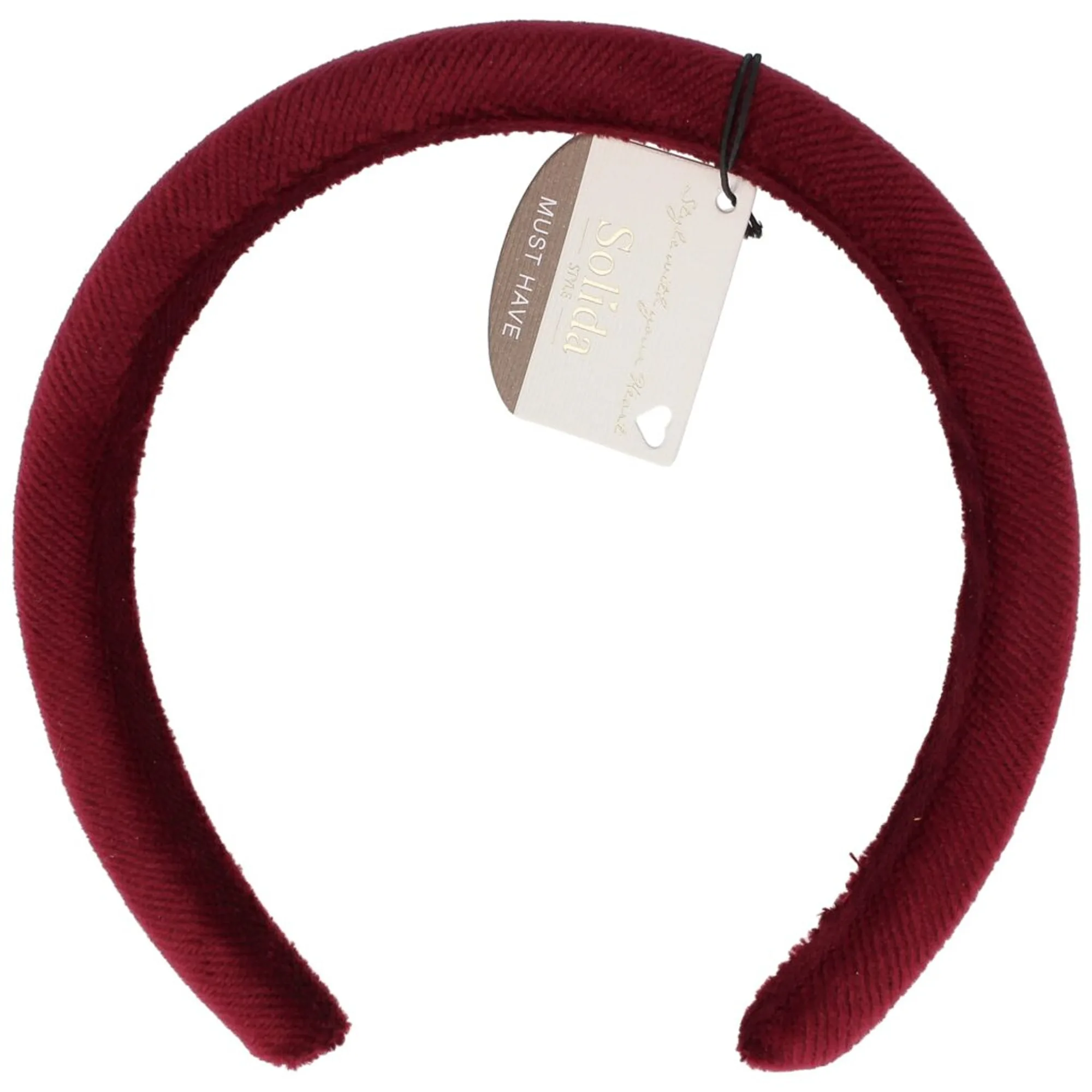 Solida Haarreif gepolstert bordeaux Diadem