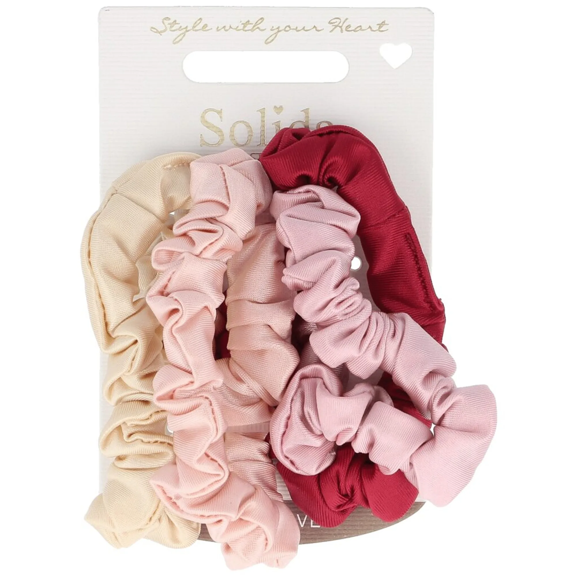 Solida Scrunchie 7cm, mehrfarbig Hårsnodd