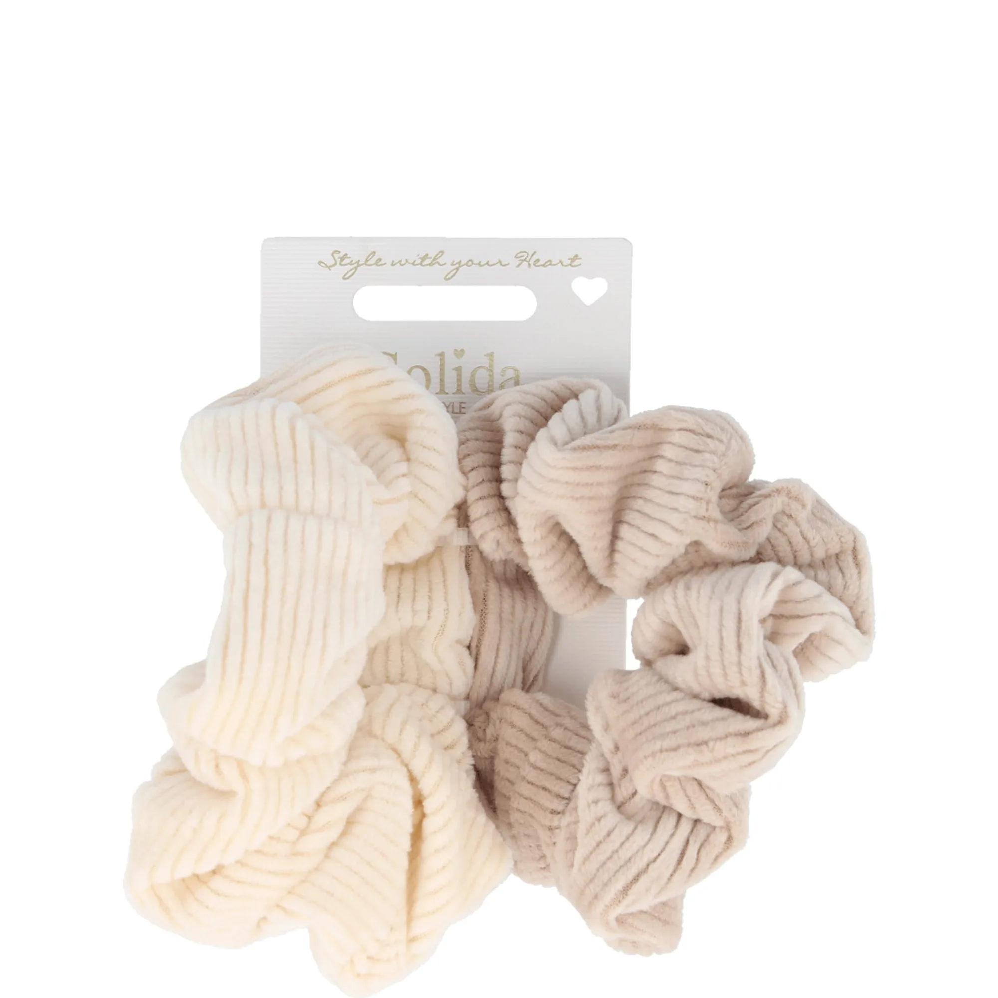 Solida Scrunchie hell 11 cm Hårsnodd