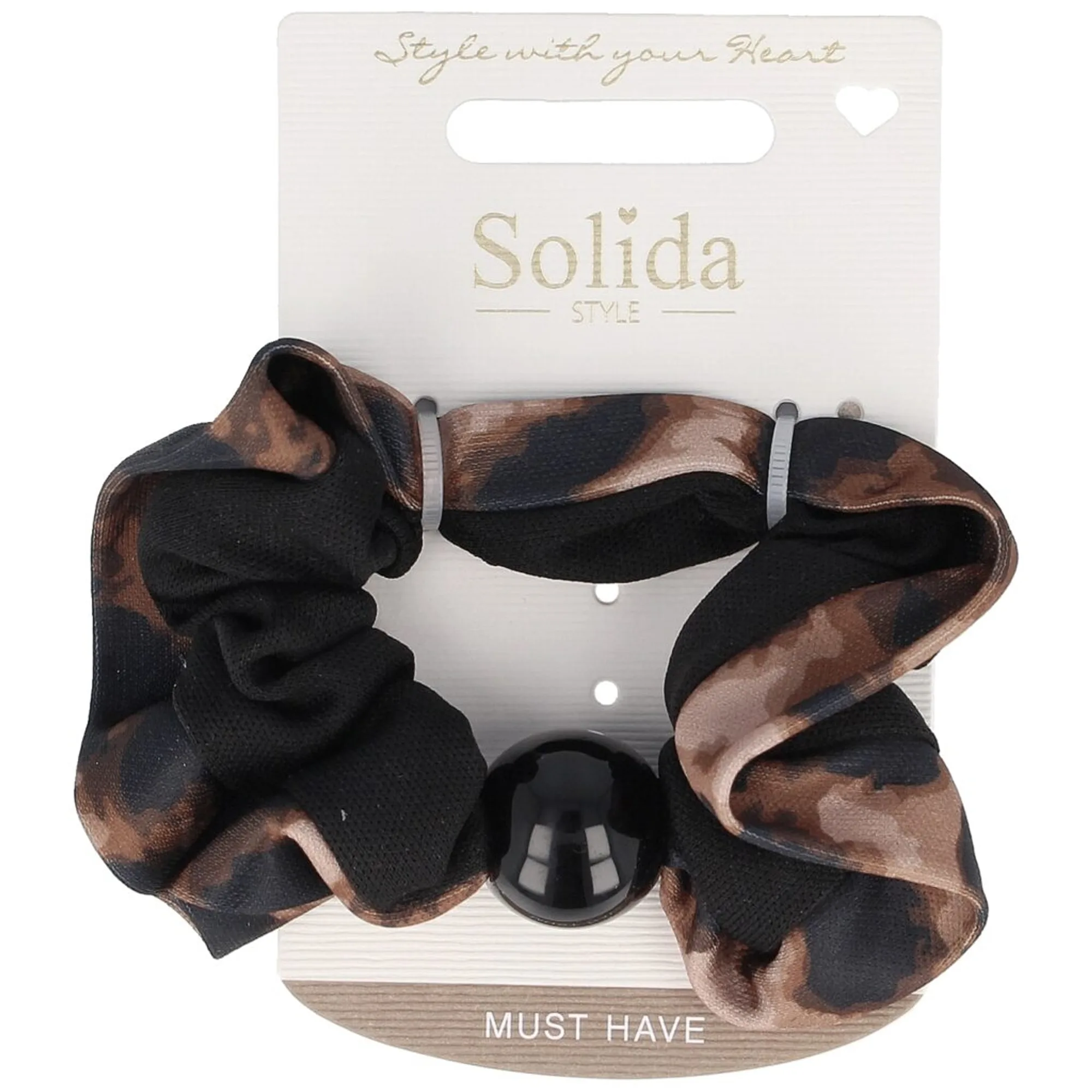 Solida Scrunchie Leo mit Perle Hiuslenkki