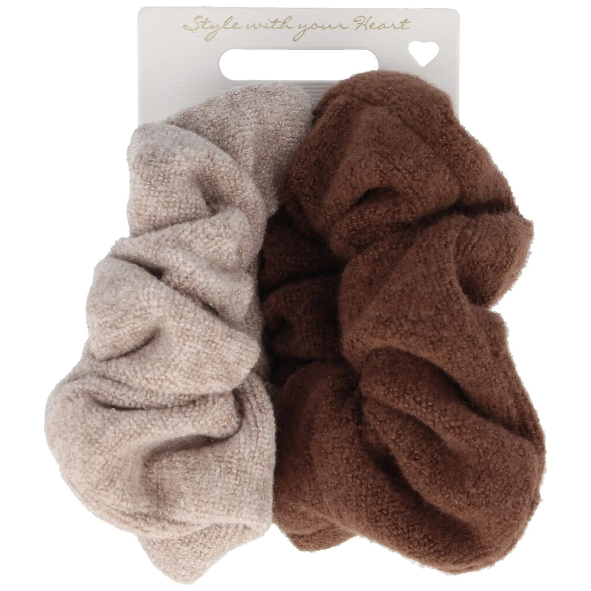 Solida Scrunchie Set mehrfarbig 11cm Hårsnodd