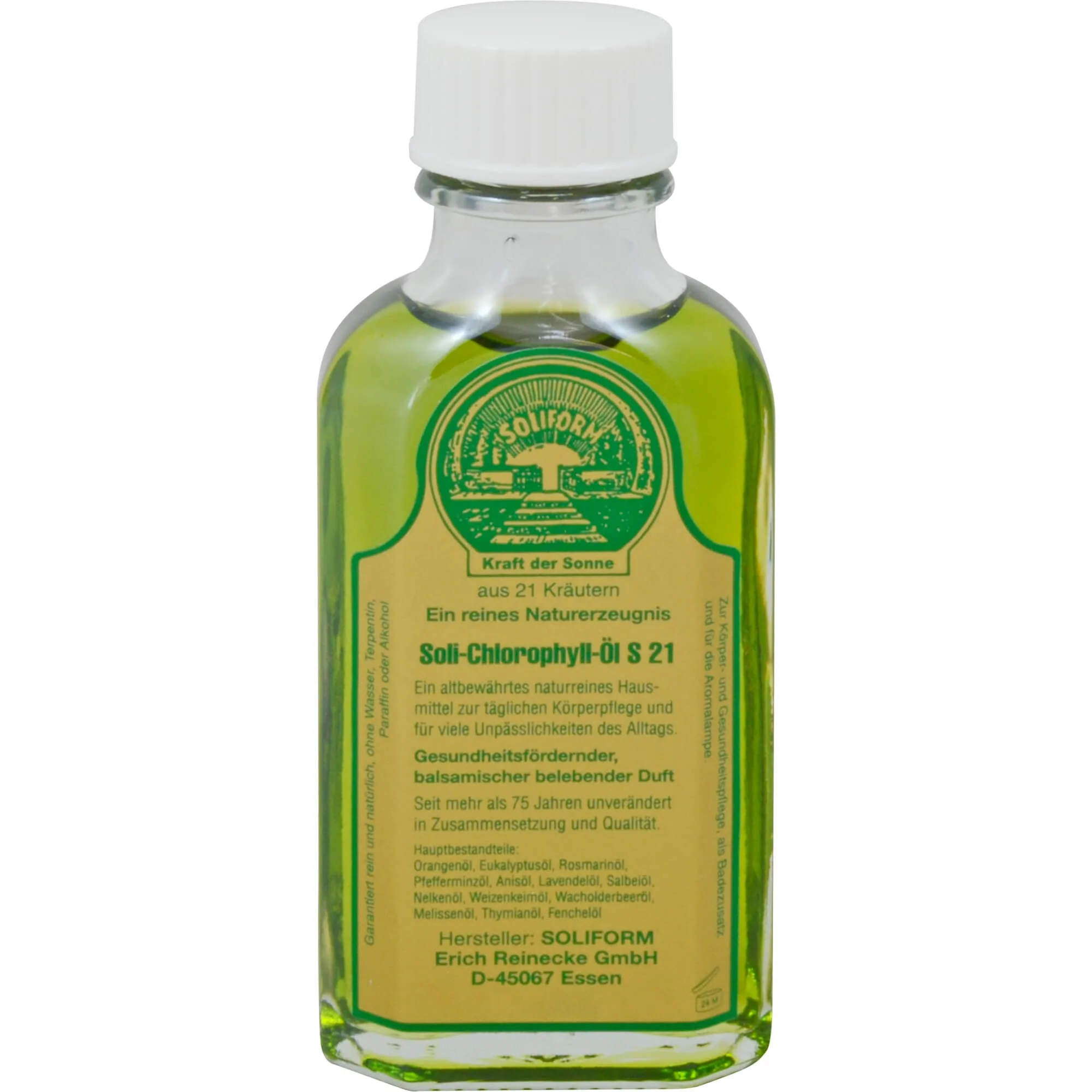 Soli Chlorophyll Öl S 21 100 ml Öl - Zur Körperpflege