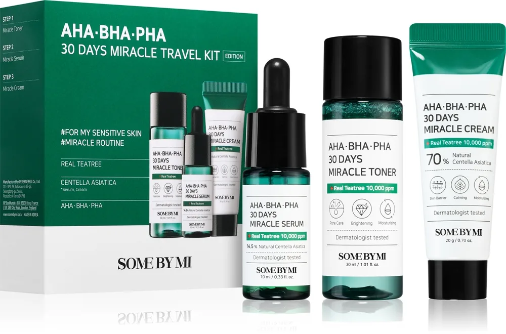 Some By Mi AHA∙BHA∙PHA 30 Days Miracle Travel Kit Rese-set för problematisk hud, akne