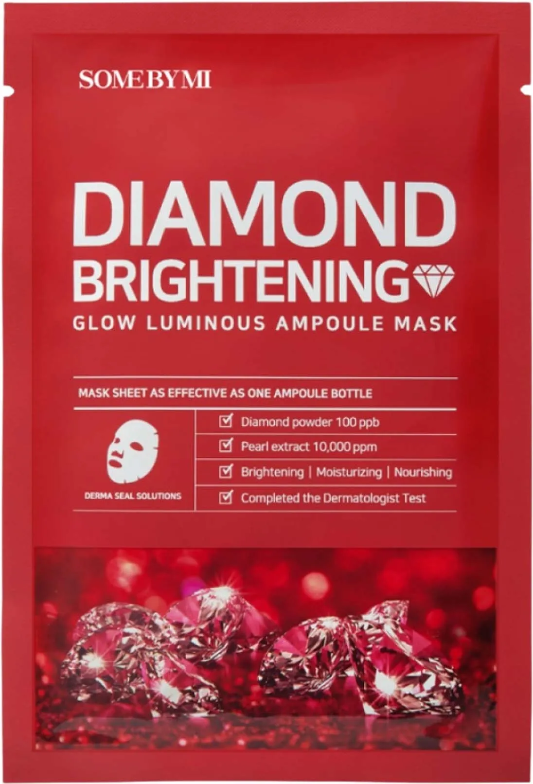 Some By Mi Red Diamond Brightening Glow Lumious Ampoule Mask - 25 g.