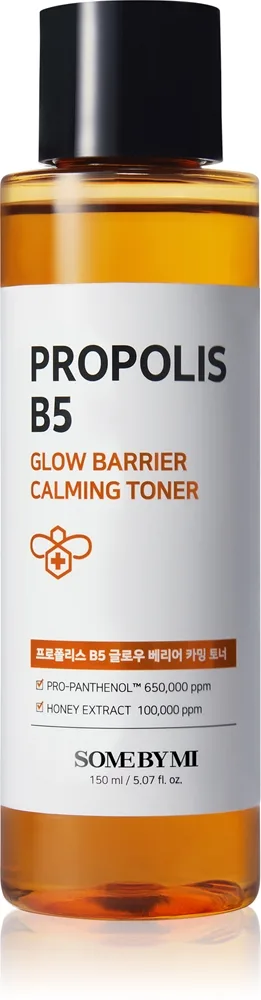 Some By Mi Propolis B5 Glow Barrier Calming Toner Lindrande toner För regenerering och hudförnyelse 150 ml