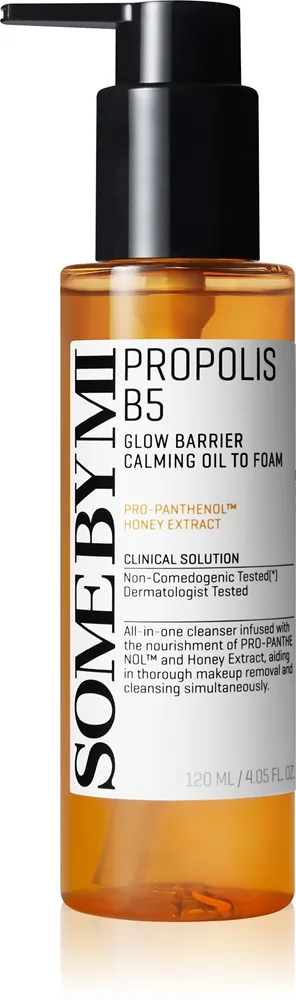 Some By Mi Propolis B5 Glow Barrier rauhoittava puhdistusöljy herkälle iholle 120 ml