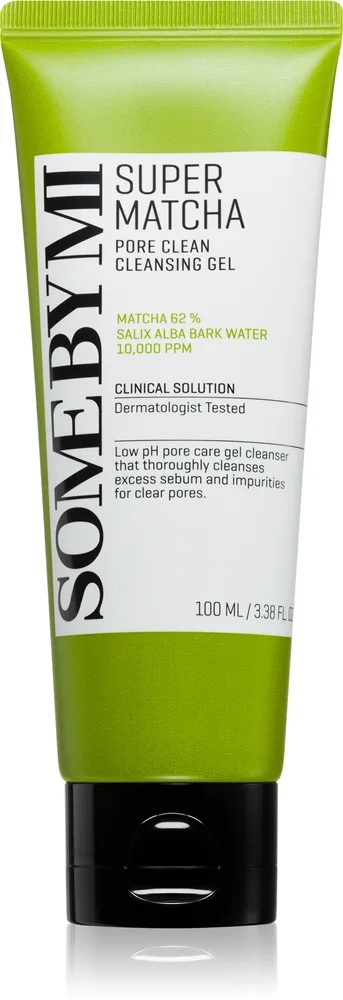 Some By Mi Super Matcha Pore Clean Cleansing Gel Mild rensegel Til forstørrede porer 100 ml