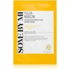 Some By Mi Yuja Niacin Blemish Care Serum Mask Uppljusande arkmask för ansiktet För fet och problematisk hud 25 g