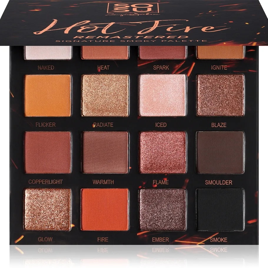 SOSU Cosmetics Hot Fire Eyeshadow Palette Palett för ögonskugga Skugga Hot Fire 32 g