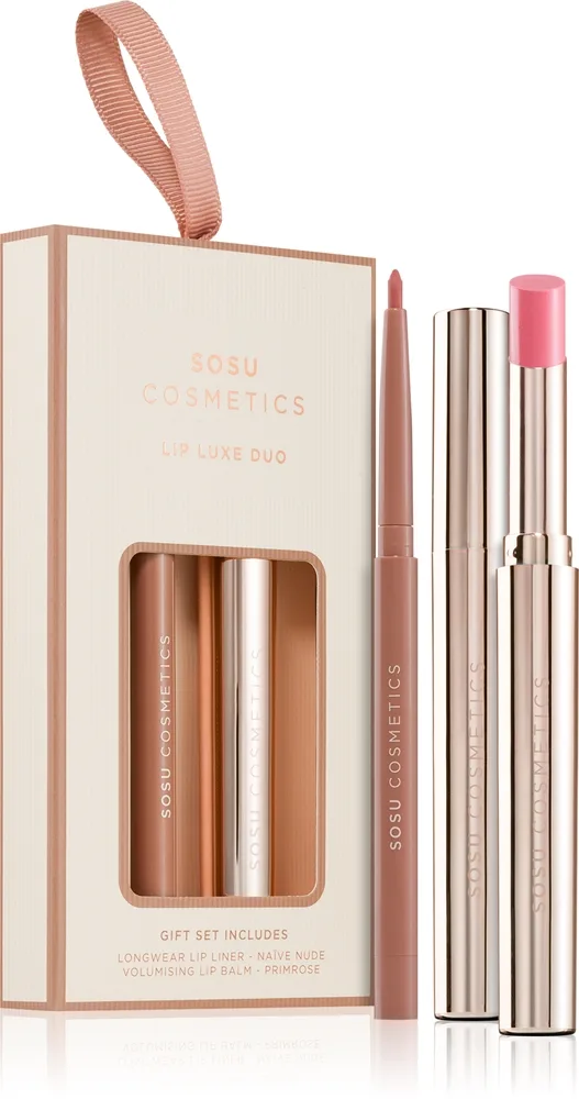 SOSU Cosmetics Lip Luxe Duo Presentförpackning för läppar Skugga Pink
