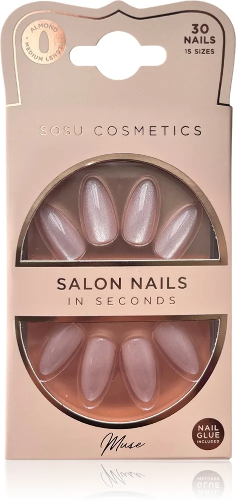SOSU Cosmetics Salon Nails lösnaglar Skugga Muse 30 st.