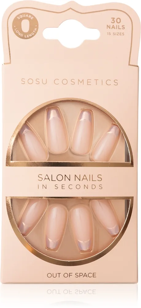 SOSU Cosmetics Salon Nails kunstige negle Skygge Out Of Space 30 stk.