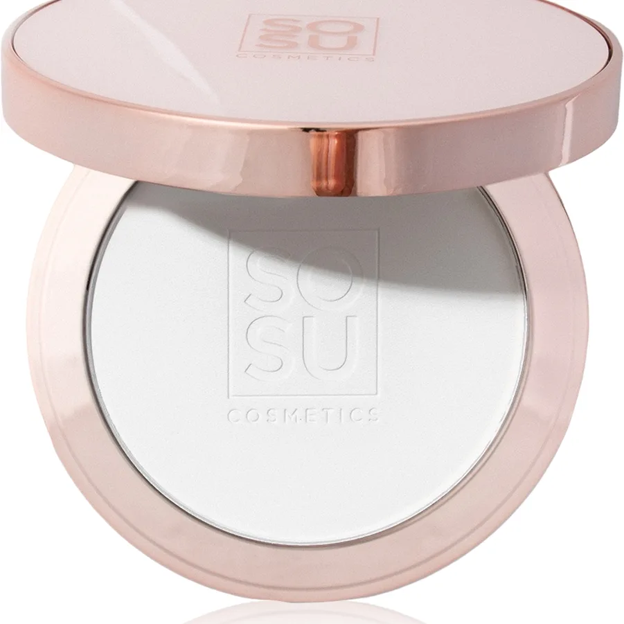 SOSU Cosmetics Sheer Silk Pressed Powder Transparent pulver 9 g