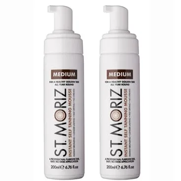 2-pack St Moriz Instant Self Tanning Mousse Medium 200ml