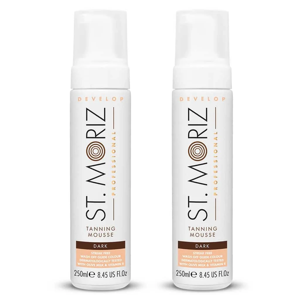2-pack St Moriz Professional Dark Mousse 200ml