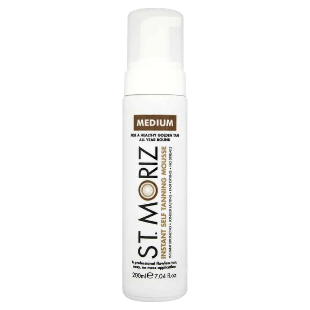 St Moriz Instant Self Tanning Mousse Medium 200ml