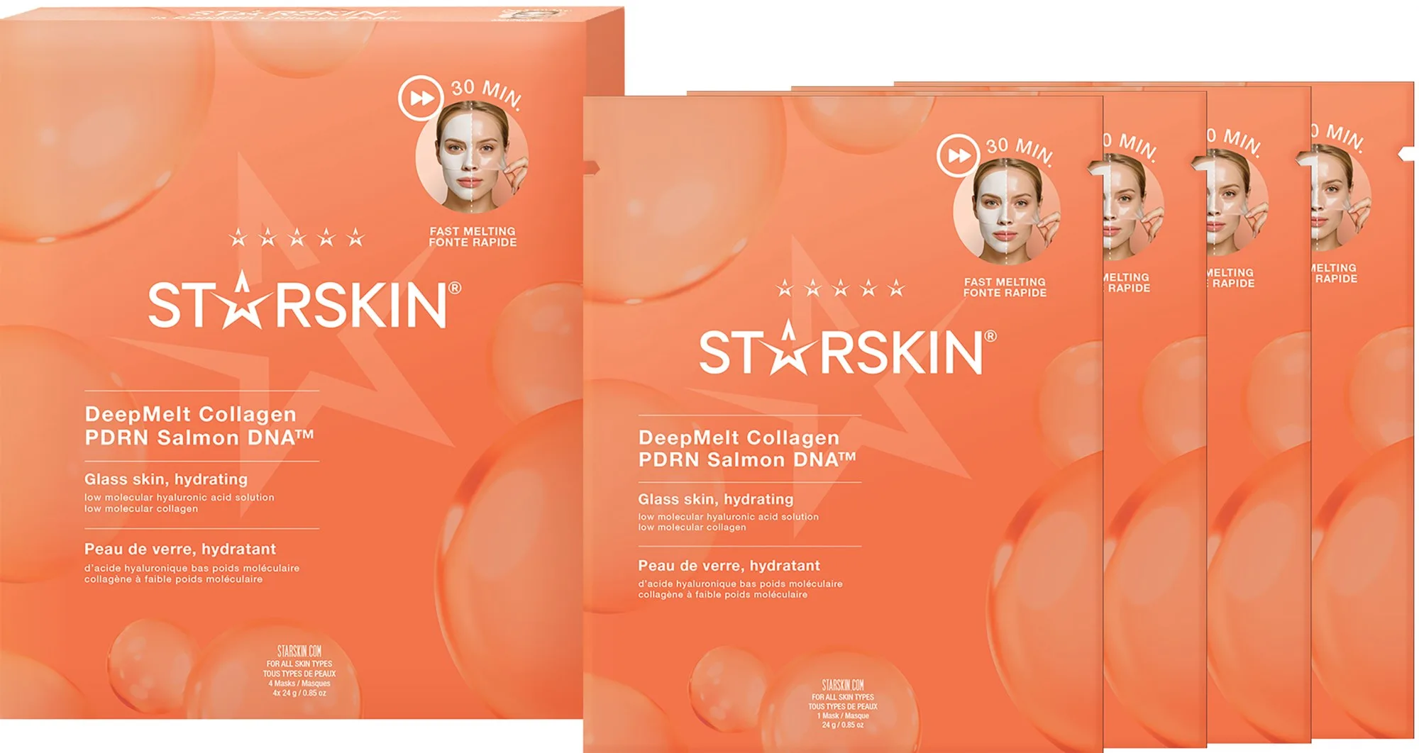 Starskin DeepMelt Collagen PDRN Salmon DNA Face Mask 1 stk