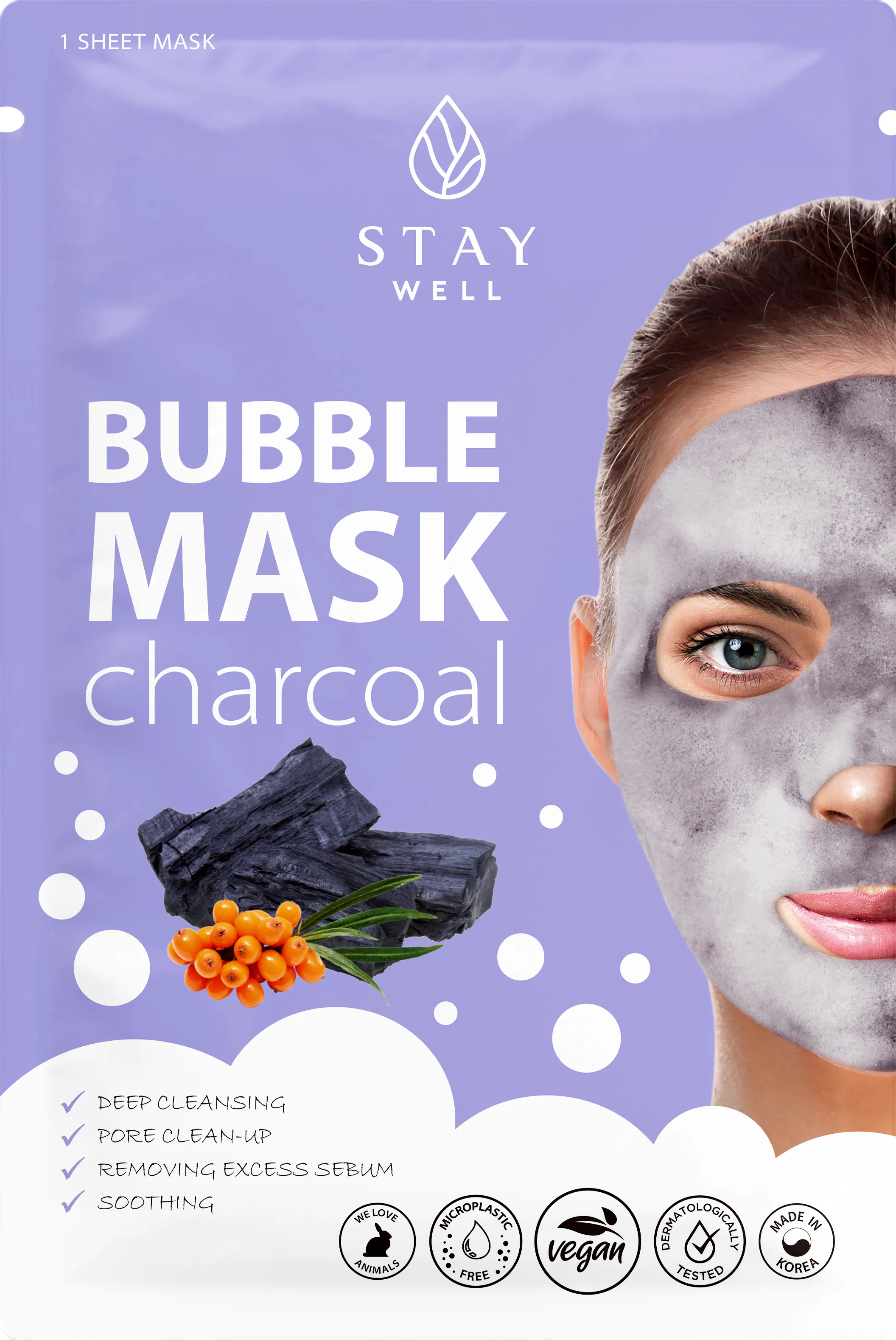 Stay Well Deep Cleansing Bubble Mask Charcoal