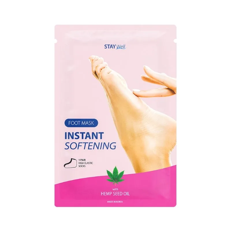 Stay Well Instant Softening Foot Mask Hemp Seed 1 pcs