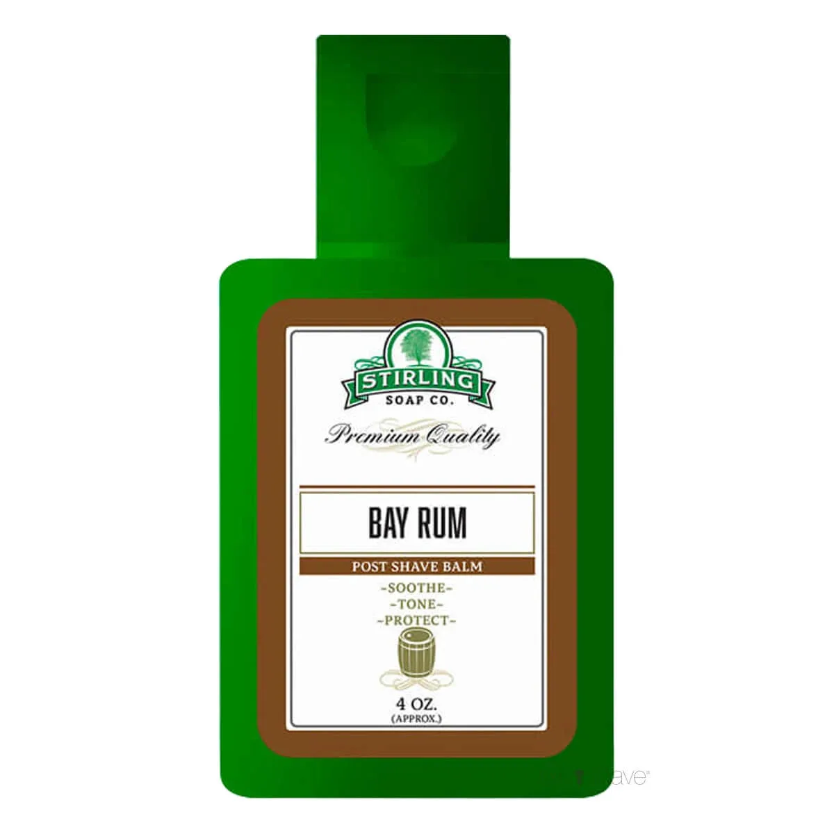 Stirling Soap Company Aftershave Balm, Bay Rum, 118 ml.