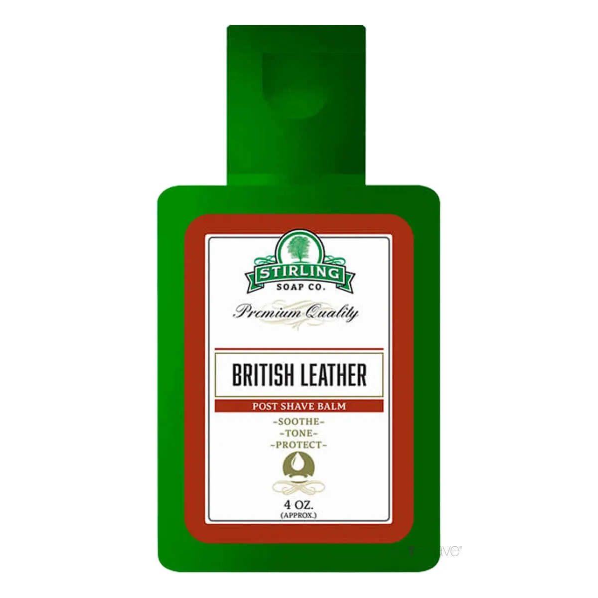 Stirling Soap Company Aftershave Balm, British Leather, 118 ml.