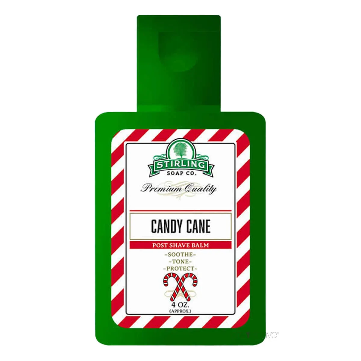 Stirling Soap Company Aftershave Balm, Candy Cane, 118 ml.