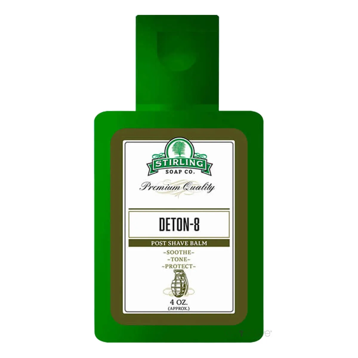 Stirling Soap Company Aftershave Balm, Deton-8, 118 ml.