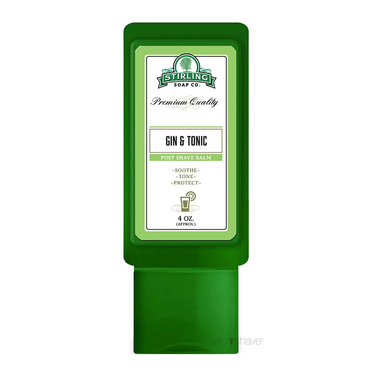 Stirling Soap Company Aftershave Balm, Gin & Tonic on the Rocks, 118 ml.