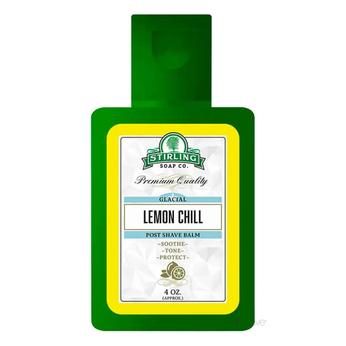 Stirling Soap Company Aftershave Balm, Glacial - Lemon Chill, 118 ml.