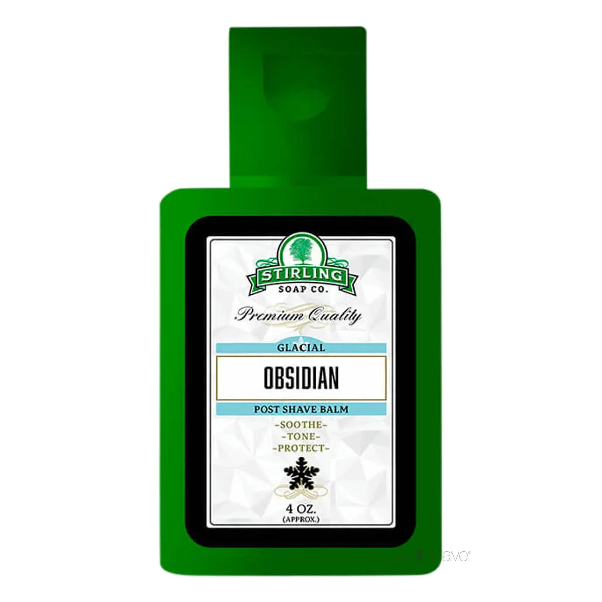Stirling Soap Company Aftershave Balm, Glacial Obsidian, 118 ml.