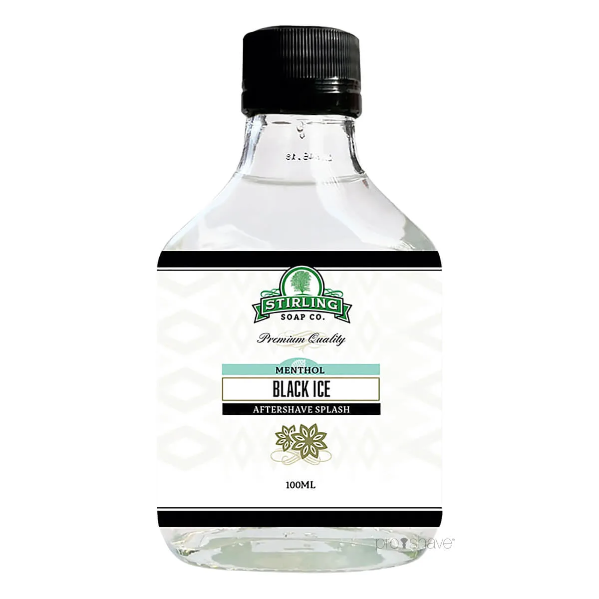 Stirling Soap Company Aftershave Splash, Black Ice, 100 ml.